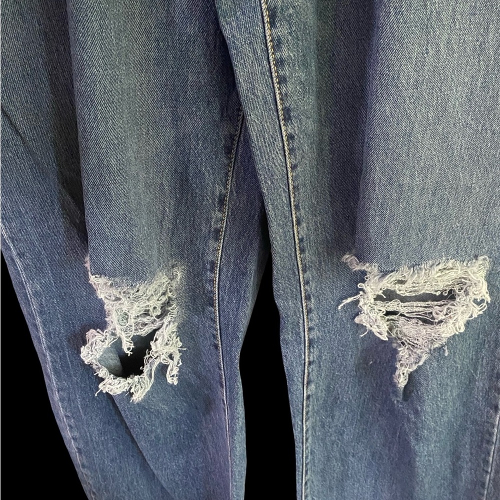 Distressed Blue Jeans - Picture 7 of 7